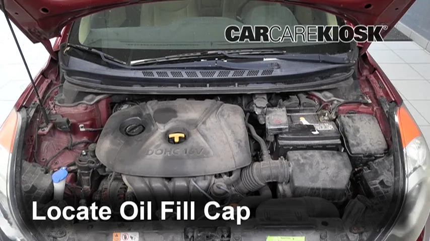 2013 Hyundai Elantra GLS 1.8L 4 Cyl. Sedan (4 Door) Oil Add Oil